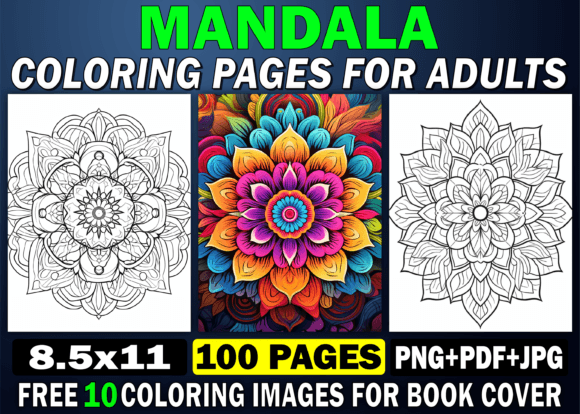 100 Mandala Coloring Pages for Adults: Your Complete KDP Interior and Creative Companion
