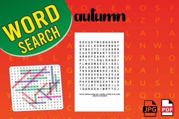 Autumn Word Search Puzzles for Relaxation and Creativity