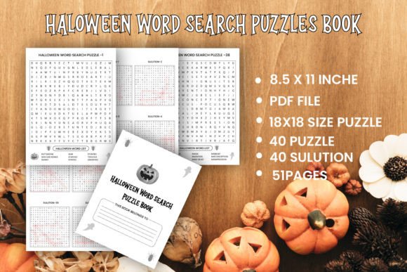 Halloween Word Search Puzzle Boook: Screen-Free Seasonal Brain Training for Grown-Ups