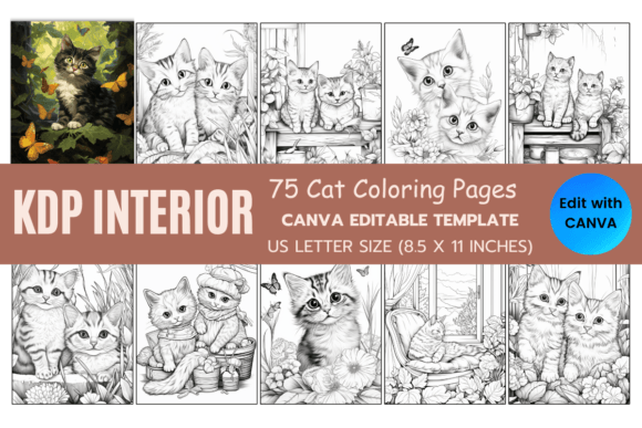 Redefining Relaxation Through 75 KDP Interior Cute Cat Coloring Pages